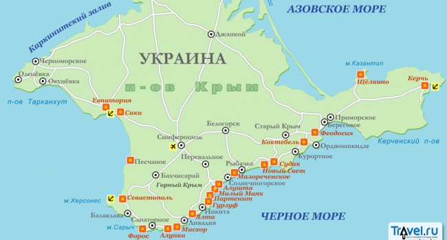 Власти Украины потребовали от Bloomberg убрать из карты «российский» Крым