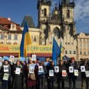 «Крым – это Украина!»: у Земана провели проукраинский флешмоб «Putin go home!»